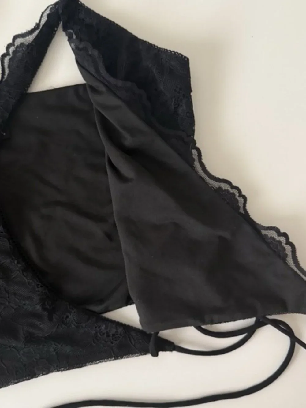 I Am Gia Black Lace Crop Top Womens XS Fairy Grunge Clubwear Whimsigoth Party - Picture 5 of 12